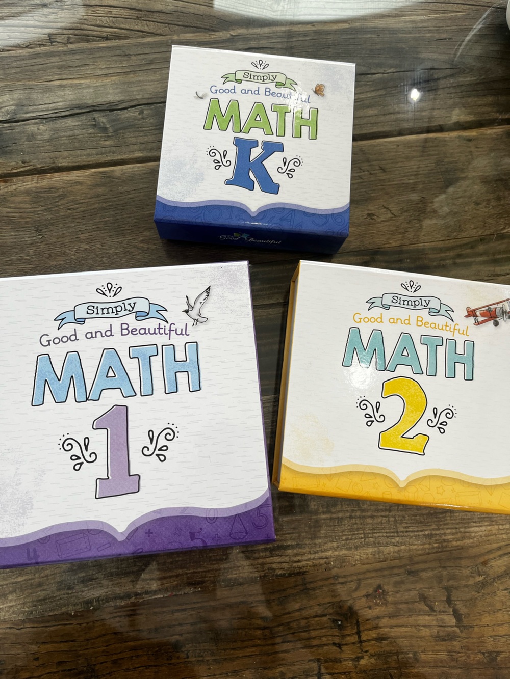 The Good and the Beautiful MATH K, 1, &2 boxes!